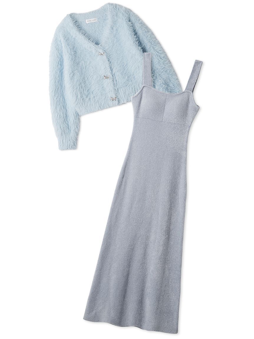 SNIDEL HOME「【NEW YEAR'S SPECIAL ITEM】シャギーカーディガン&times;ワンピースセット」|ルームウェア|