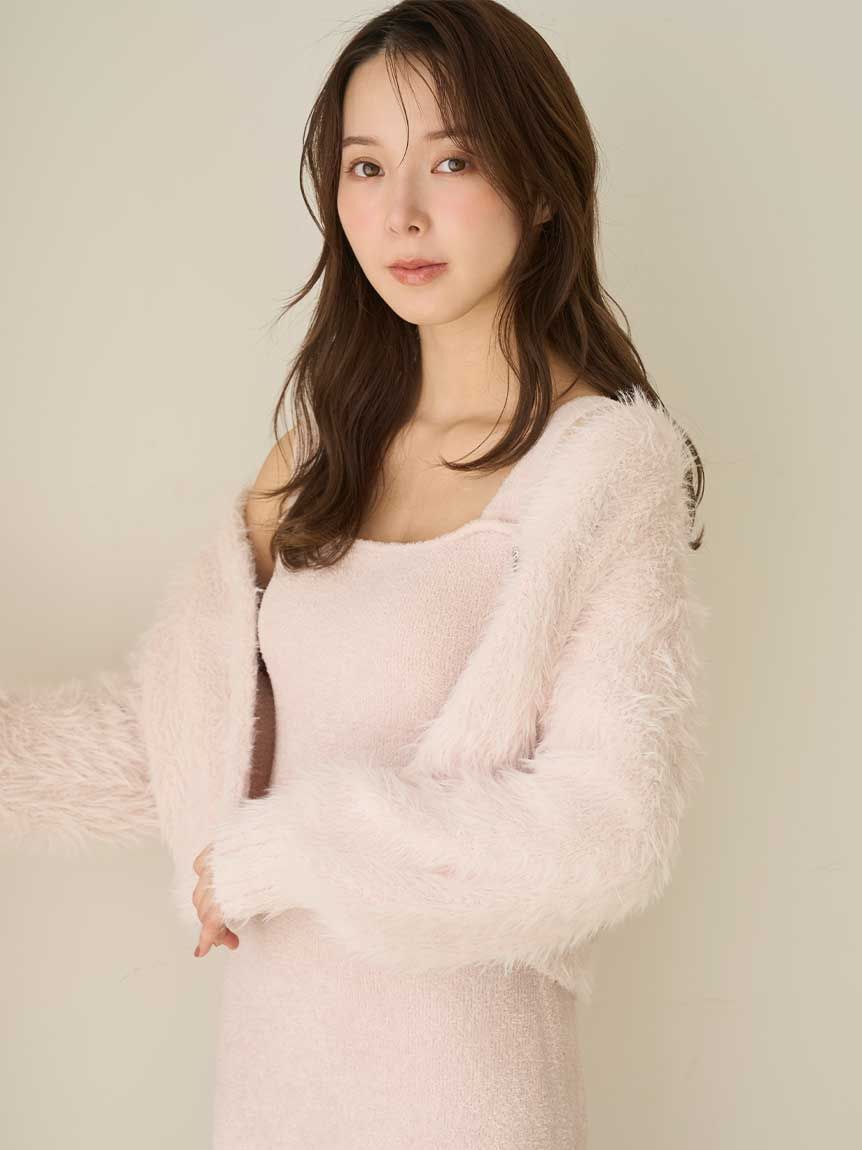 SNIDEL HOME「【NEW YEAR'S SPECIAL ITEM】シャギーカーディガン&times;ワンピースセット」|ルームウェア|