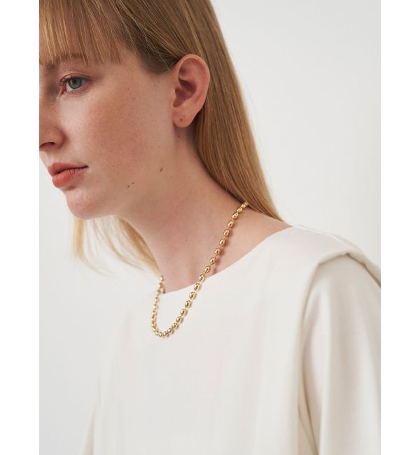 ELENDEEK「OVAL BALL CHAIN NECKLACE」|ネックレス|ゴールド