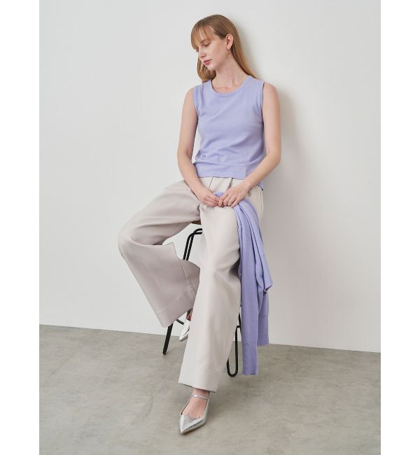 ELENDEEK「COMPACT CREW NECK TWIN KT」|カーディガン|