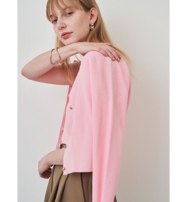 ELENDEEK「COMPACT CREW NECK TWIN KT」|カーディガン|