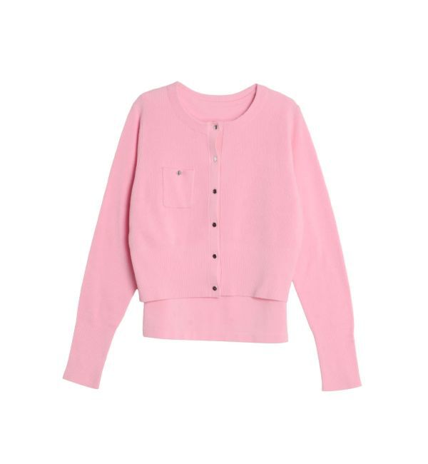 ELENDEEK「COMPACT CREW NECK TWIN KT」|カーディガン|