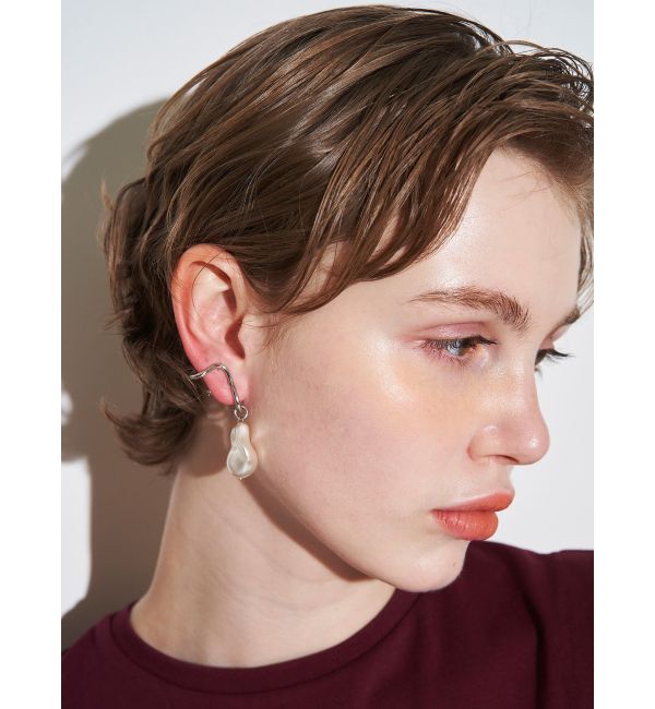 ELENDEEK「WAVE PEARL 2WAY PIERCE」|ピアス|
