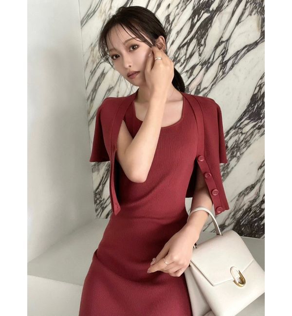 RESEXXY「5分袖ショートカーディガン【セットアップ着用可能】」|カーディガン|