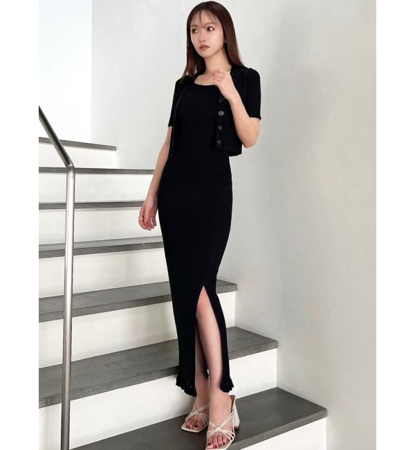 RESEXXY「5分袖ショートカーディガン【セットアップ着用可能】」|カーディガン|