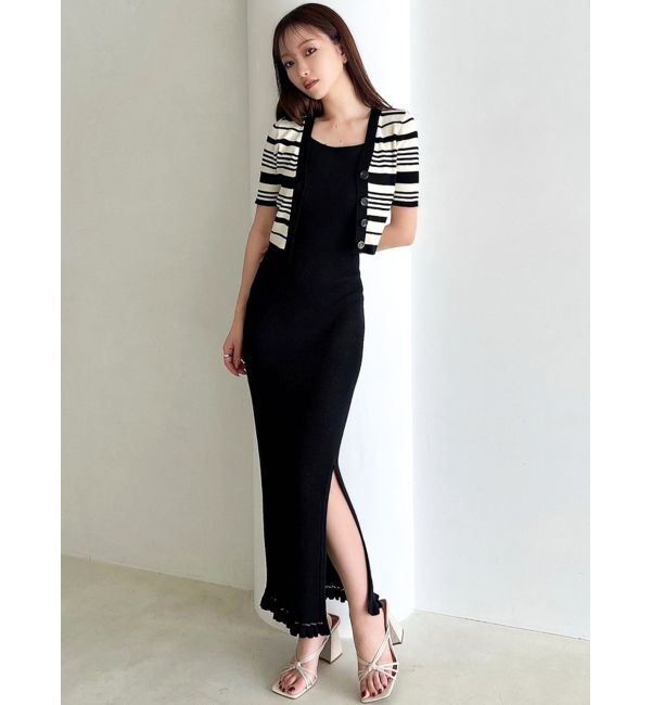 RESEXXY「5分袖ショートカーディガン【セットアップ着用可能】」|カーディガン|