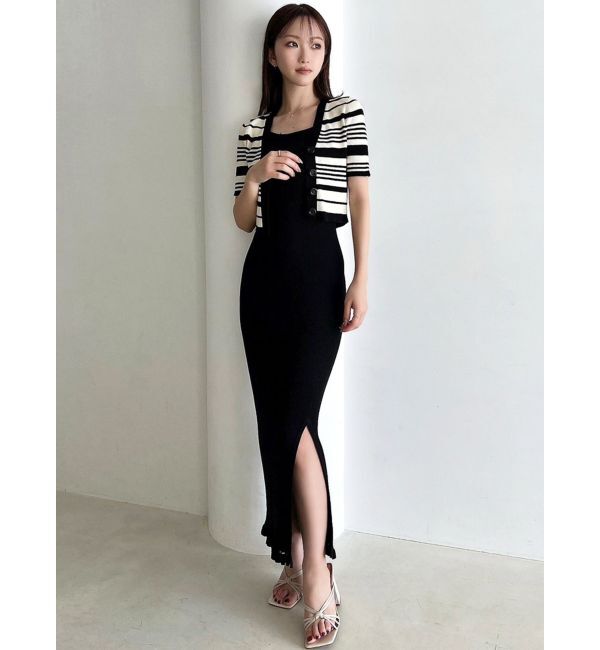 RESEXXY「5分袖ショートカーディガン【セットアップ着用可能】」|カーディガン|