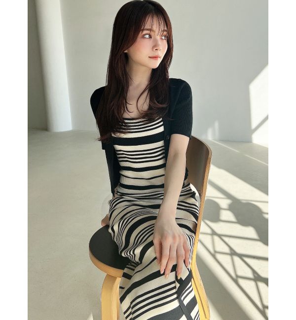 RESEXXY「5分袖ショートカーディガン【セットアップ着用可能】」|カーディガン|