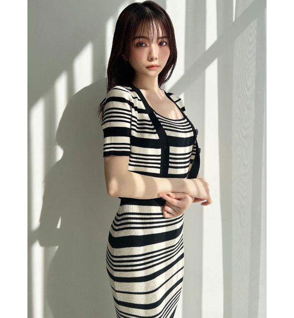 RESEXXY「5分袖ショートカーディガン【セットアップ着用可能】」|カーディガン|