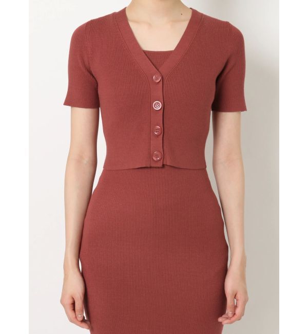 RESEXXY「5分袖ショートカーディガン【セットアップ着用可能】」|カーディガン|