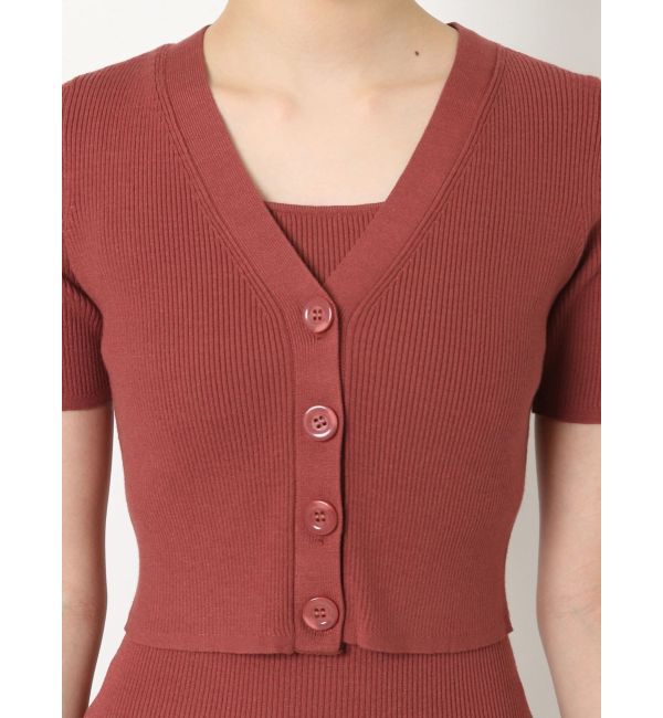 RESEXXY「5分袖ショートカーディガン【セットアップ着用可能】」|カーディガン|