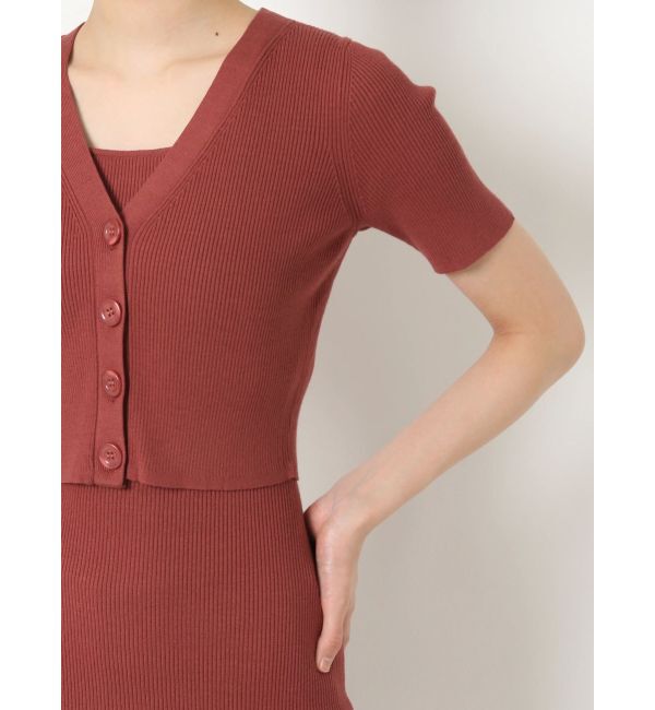 RESEXXY「5分袖ショートカーディガン【セットアップ着用可能】」|カーディガン|