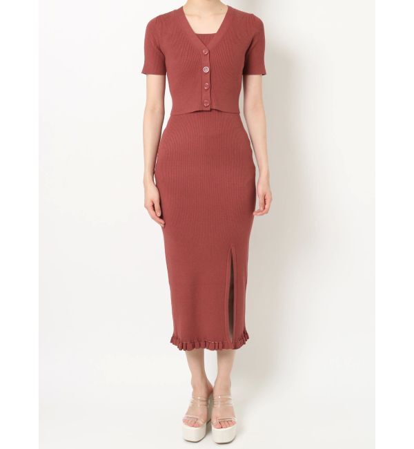 RESEXXY「5分袖ショートカーディガン【セットアップ着用可能】」|カーディガン|