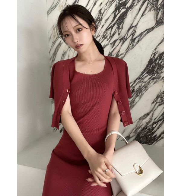 RESEXXY「5分袖ショートカーディガン【セットアップ着用可能】」|カーディガン|