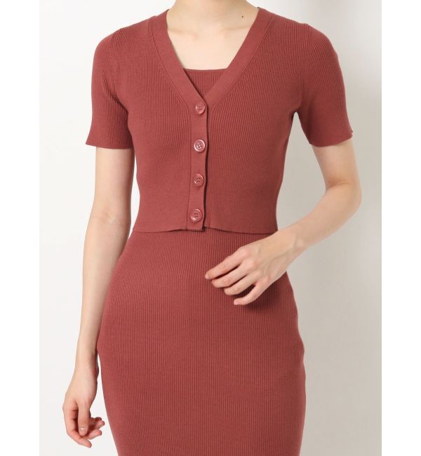 RESEXXY「5分袖ショートカーディガン【セットアップ着用可能】」|カーディガン|