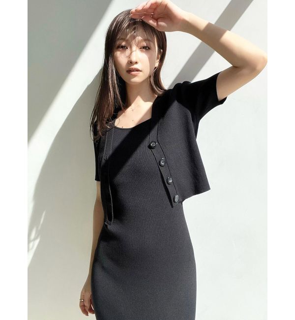 RESEXXY「5分袖ショートカーディガン【セットアップ着用可能】」|カーディガン|