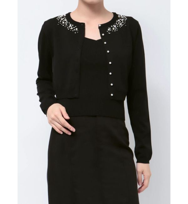 RESEXXY「ビジューアンサンブルニット」|カーディガン|