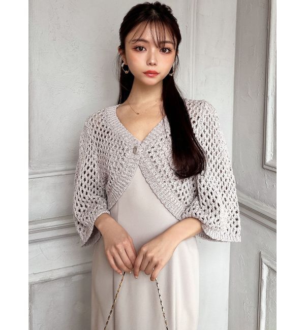 RESEXXY「クロシェカーディガン【セットアップ着用可能】」|カーディガン|