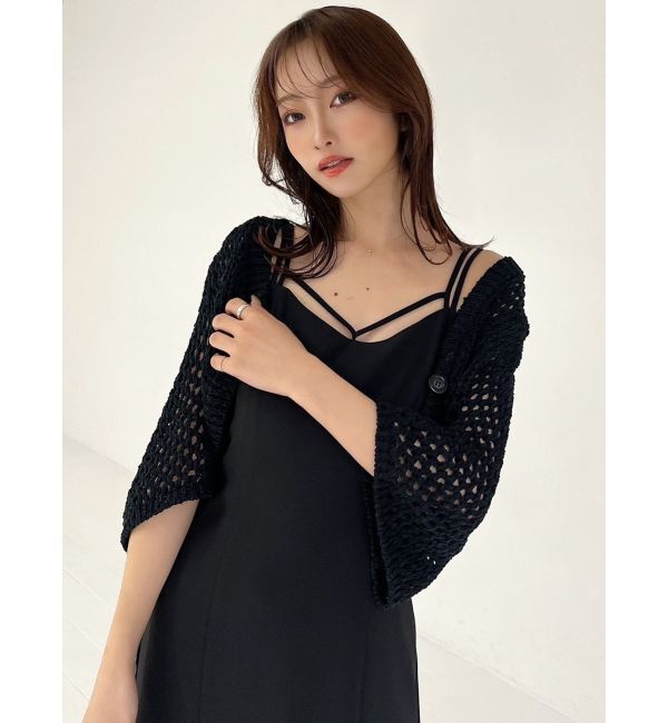 RESEXXY「クロシェカーディガン【セットアップ着用可能】」|カーディガン|