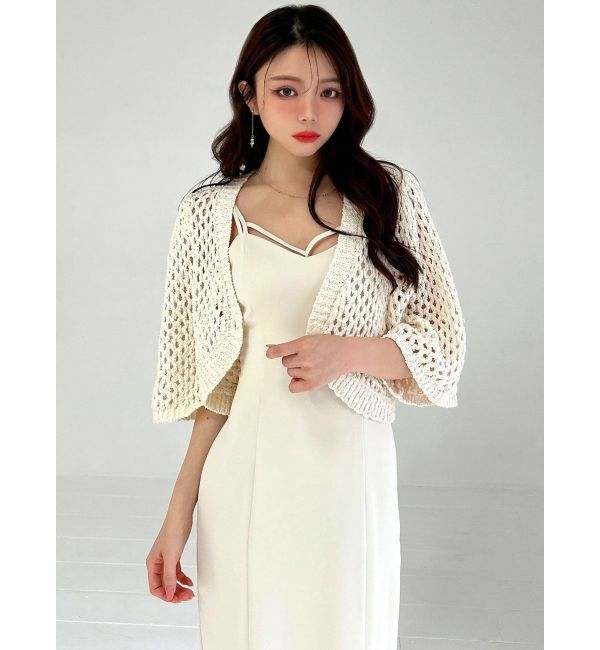 RESEXXY「クロシェカーディガン【セットアップ着用可能】」|カーディガン|