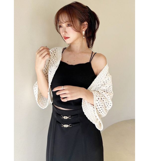 RESEXXY「クロシェカーディガン【セットアップ着用可能】」|カーディガン|