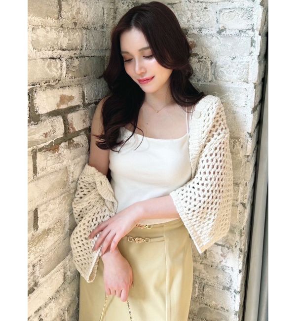 RESEXXY「クロシェカーディガン【セットアップ着用可能】」|カーディガン|