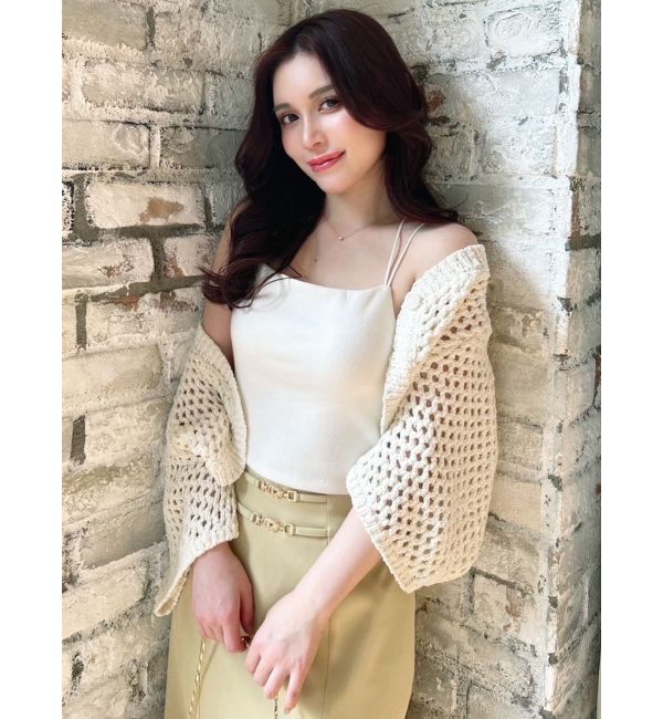 RESEXXY「クロシェカーディガン【セットアップ着用可能】」|カーディガン|