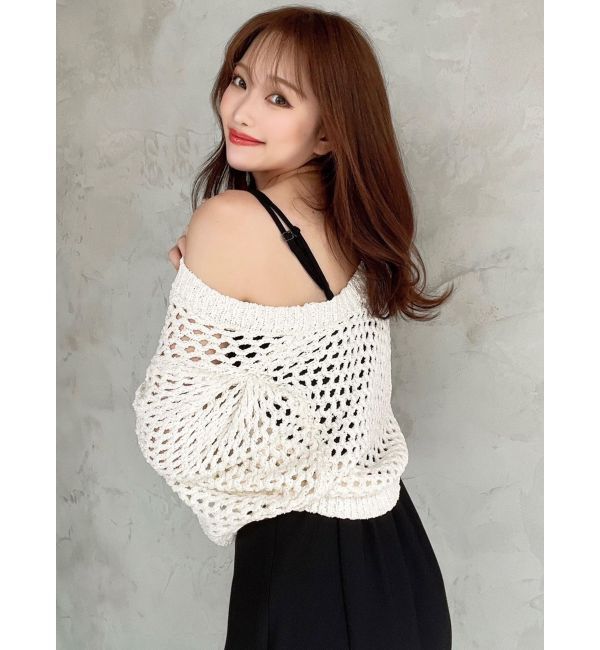 RESEXXY「クロシェカーディガン【セットアップ着用可能】」|カーディガン|