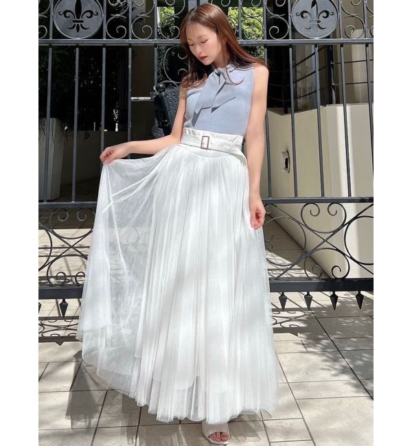 RESEXXY「ノースリーブボウタイニットトップス」|ニット・セーター|