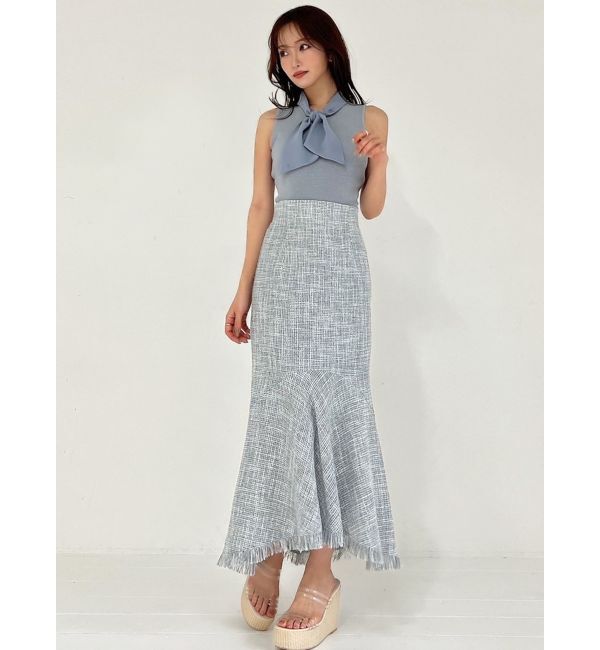 RESEXXY「ノースリーブボウタイニットトップス」|ニット・セーター|