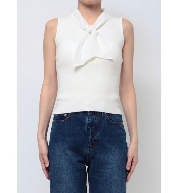 RESEXXY「ノースリーブボウタイニットトップス」|ニット・セーター|