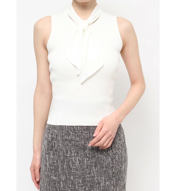 RESEXXY「ノースリーブボウタイニットトップス」|ニット・セーター|