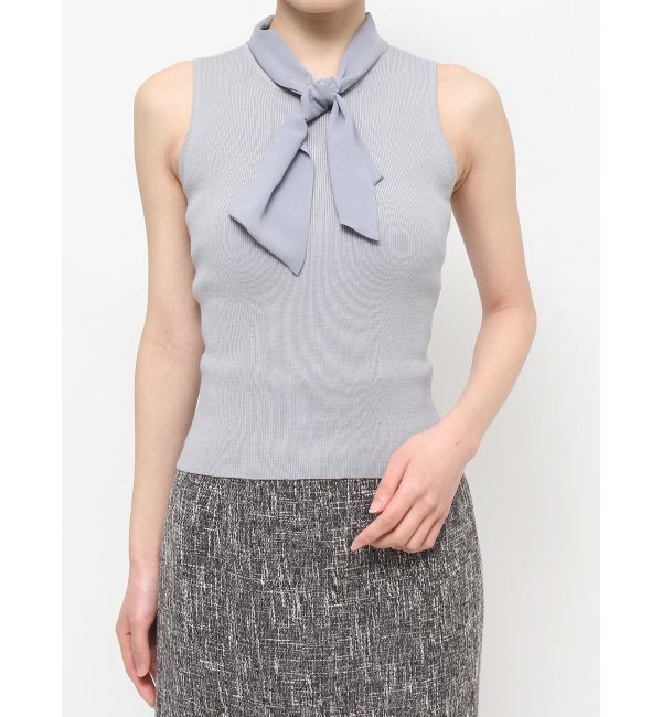 RESEXXY「ノースリーブボウタイニットトップス」|ニット・セーター|