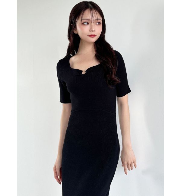 RESEXXY「ギャザーポイントタイトニットワンピース」|ワンピース|