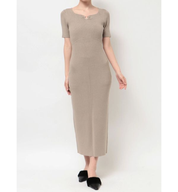 RESEXXY「ギャザーポイントタイトニットワンピース」|ワンピース|