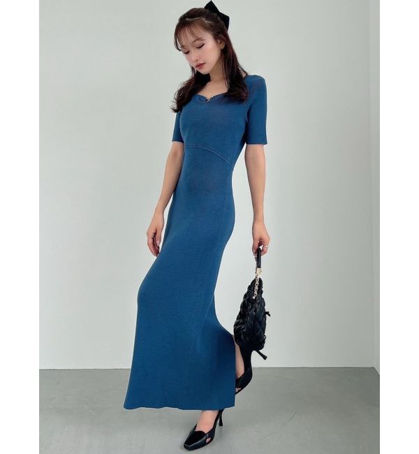 RESEXXY「ギャザーポイントタイトニットワンピース」|ワンピース|