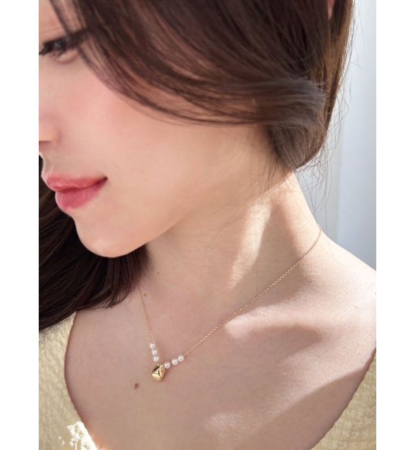 RESEXXY「ポイントメタルストーンネックレス」|ネックレス|ゴールド