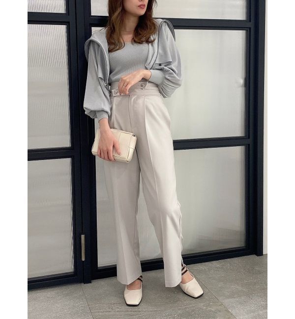 dazzlin「シアーレイヤードジップトップス」|カーディガン|