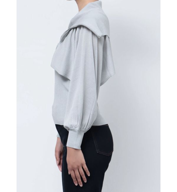 dazzlin「シアーレイヤードジップトップス」|カーディガン|