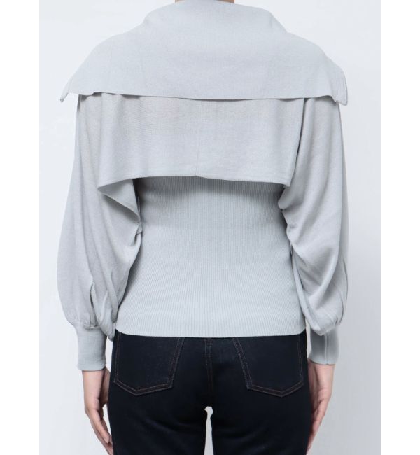 dazzlin「シアーレイヤードジップトップス」|カーディガン|