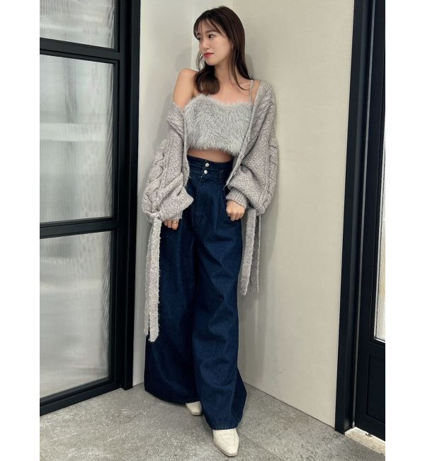 dazzlin「ケーブルショートカーディガン」|カーディガン|