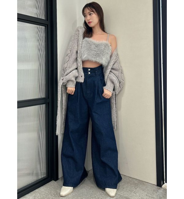 dazzlin「ケーブルショートカーディガン」|カーディガン|