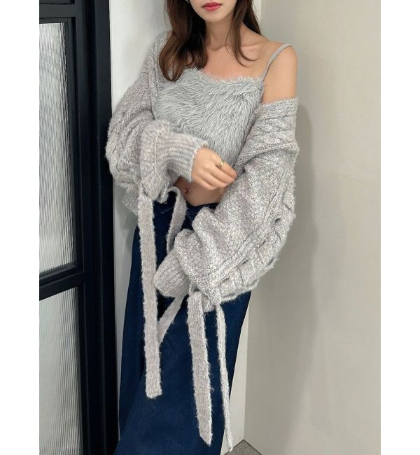 dazzlin「ケーブルショートカーディガン」|カーディガン|