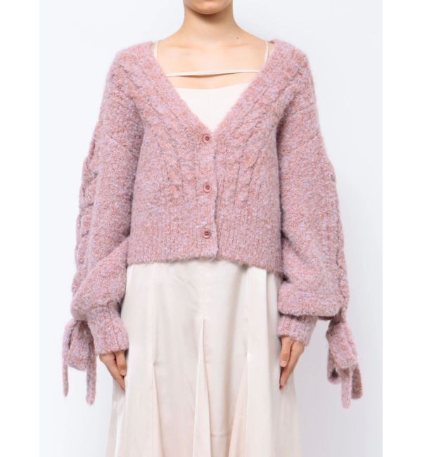 dazzlin「ケーブルショートカーディガン」|カーディガン|