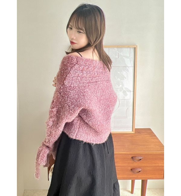 dazzlin「ケーブルショートカーディガン」|カーディガン|