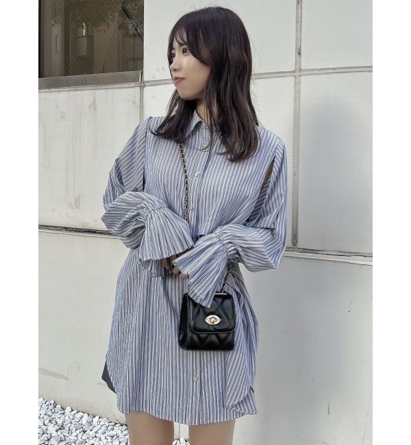 dazzlin「2WAYショートミニシャツワンピース」|ワンピース|