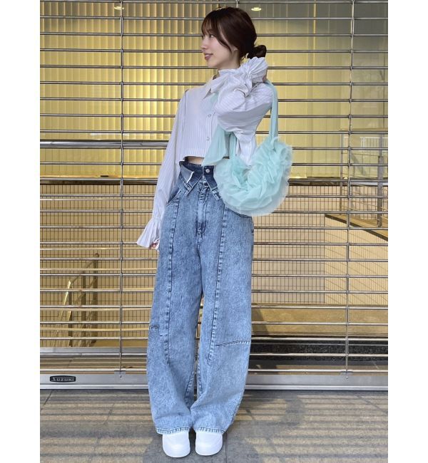 dazzlin「2WAYショートミニシャツワンピース」|ワンピース|