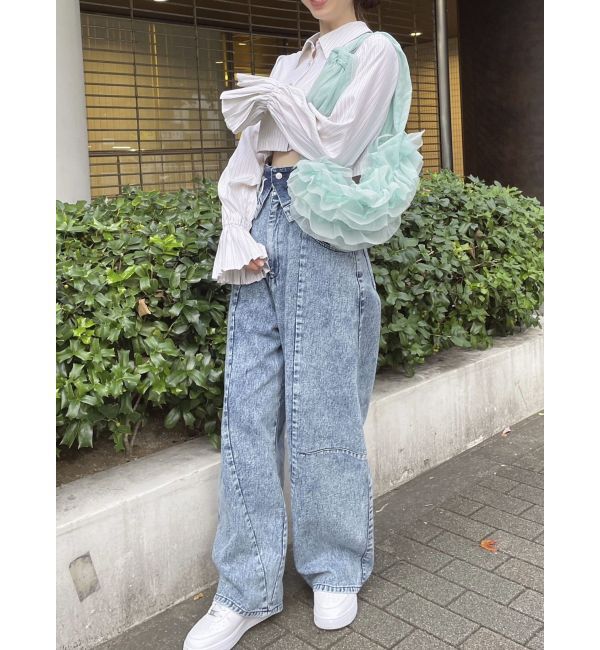 dazzlin「2WAYショートミニシャツワンピース」|ワンピース|