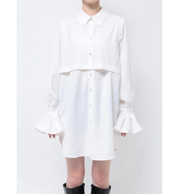 dazzlin「2WAYショートミニシャツワンピース」|ワンピース|