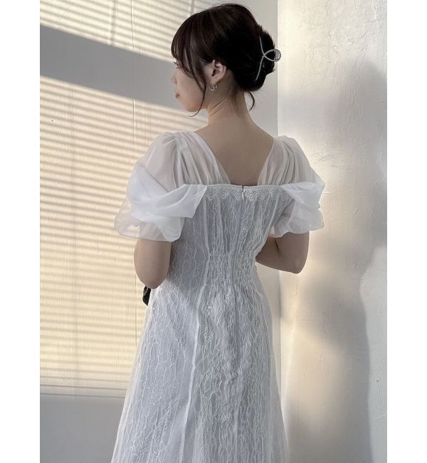 dazzlin「チュールベールレースワンピース」|ドレス|